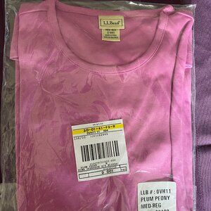 Plum Medium LL Bean Short-Sleeve Shirt